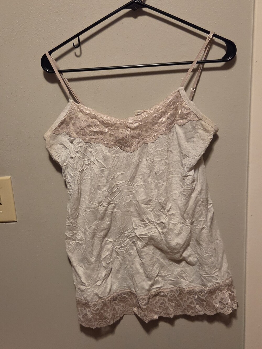 Maurices Cream Lace-Trim Camisole